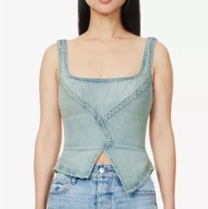 NWT DALA Denim Corset in  Blue Haze. Size 28